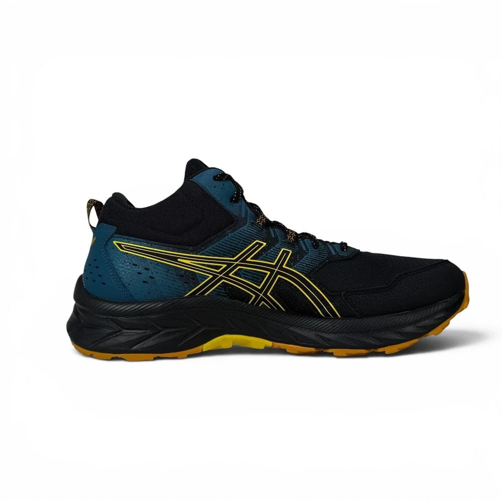 Asics Gel Venture 9 MT Trail‎ Running Shoes Mens 11.5 Black Yellow 1011B487 001